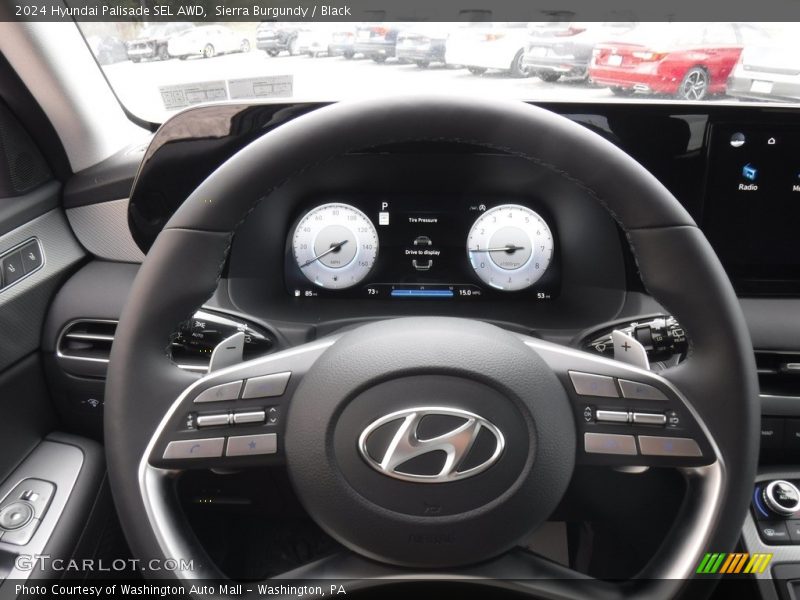 Sierra Burgundy / Black 2024 Hyundai Palisade SEL AWD