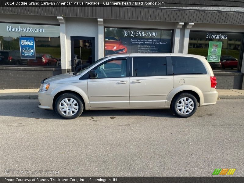 Cashmere Pearl / Black/Sandstorm 2014 Dodge Grand Caravan American Value Package