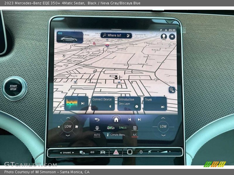 Navigation of 2023 EQE 350+ 4Matic Sedan