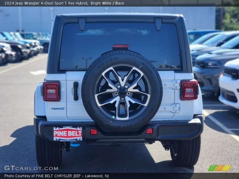 Bright White / Black 2024 Jeep Wrangler 4-Door Sport S 4xe Hybrid