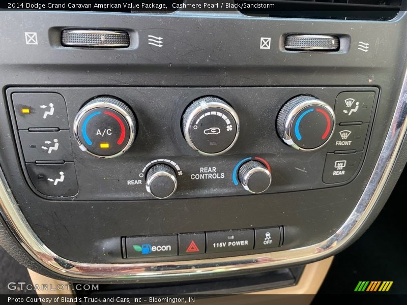 Cashmere Pearl / Black/Sandstorm 2014 Dodge Grand Caravan American Value Package