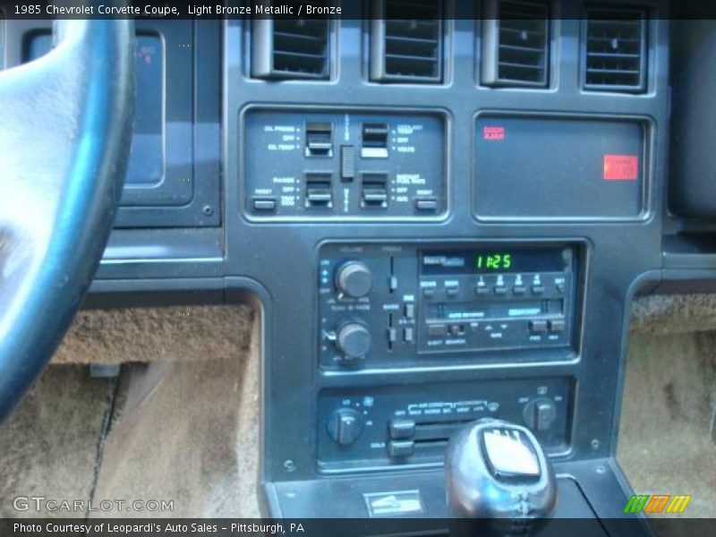 Light Bronze Metallic / Bronze 1985 Chevrolet Corvette Coupe