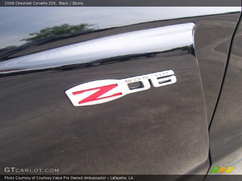 Black / Ebony 2008 Chevrolet Corvette Z06