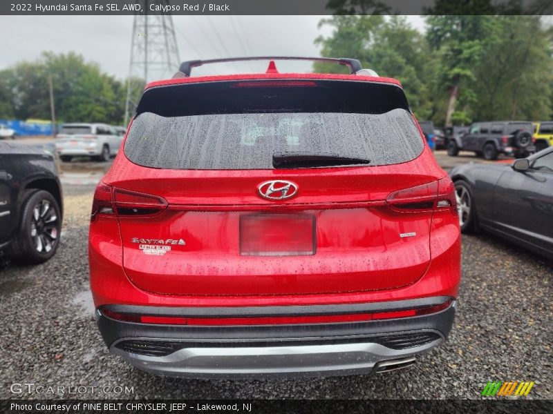 Calypso Red / Black 2022 Hyundai Santa Fe SEL AWD