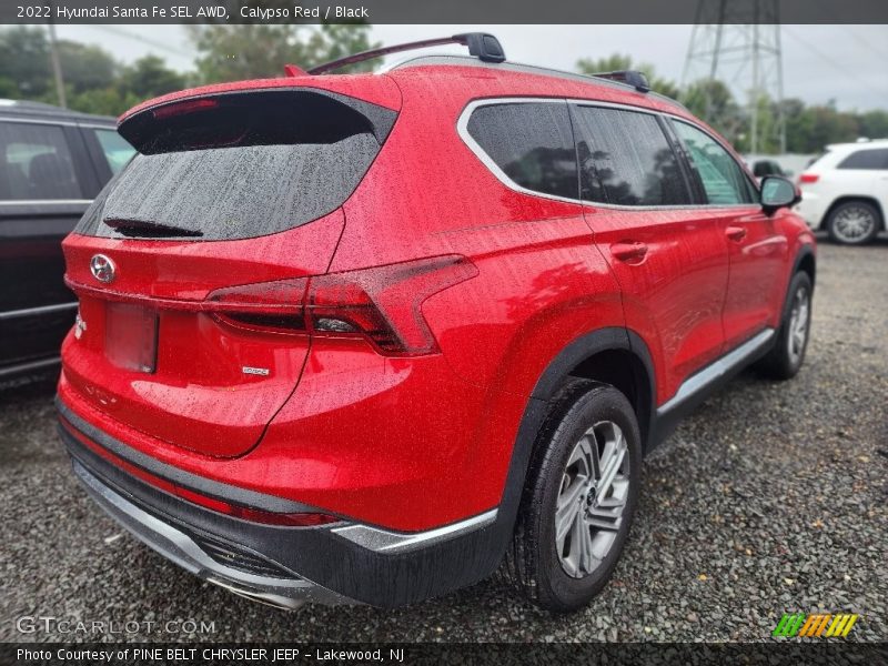 Calypso Red / Black 2022 Hyundai Santa Fe SEL AWD