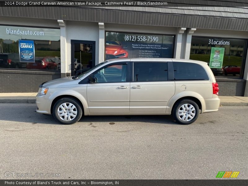 Cashmere Pearl / Black/Sandstorm 2014 Dodge Grand Caravan American Value Package
