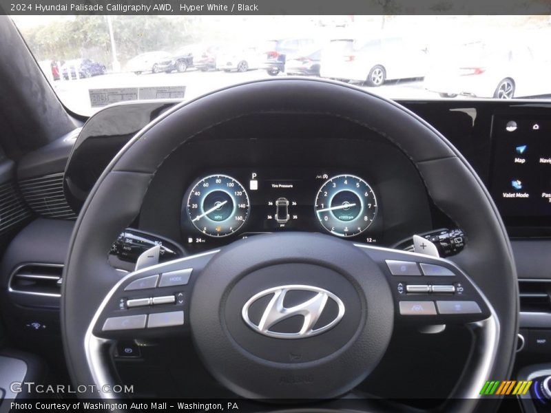 Hyper White / Black 2024 Hyundai Palisade Calligraphy AWD