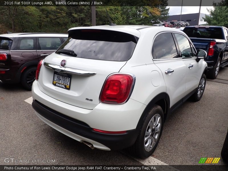 Bianco Gelato (White) / Black 2016 Fiat 500X Lounge AWD