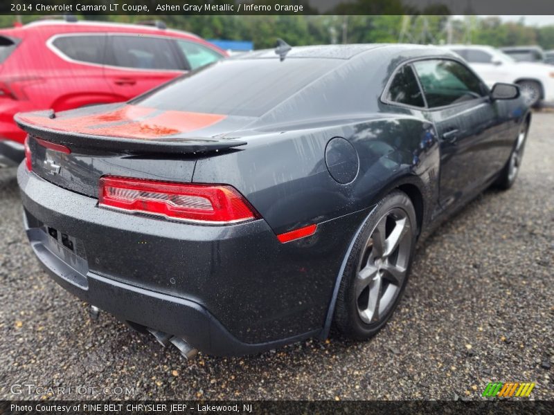 Ashen Gray Metallic / Inferno Orange 2014 Chevrolet Camaro LT Coupe