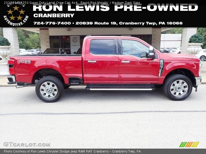 Rapid Red Metallic / Medium Dark Slate 2023 Ford F250 Super Duty Lariat Crew Cab 4x4