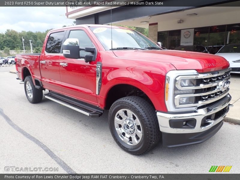 Rapid Red Metallic / Medium Dark Slate 2023 Ford F250 Super Duty Lariat Crew Cab 4x4