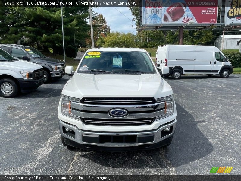 Oxford White / Medium Earth Gray 2020 Ford F150 Lariat SuperCrew 4x4