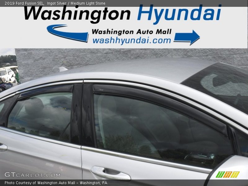 Ingot Silver / Medium Light Stone 2019 Ford Fusion SEL