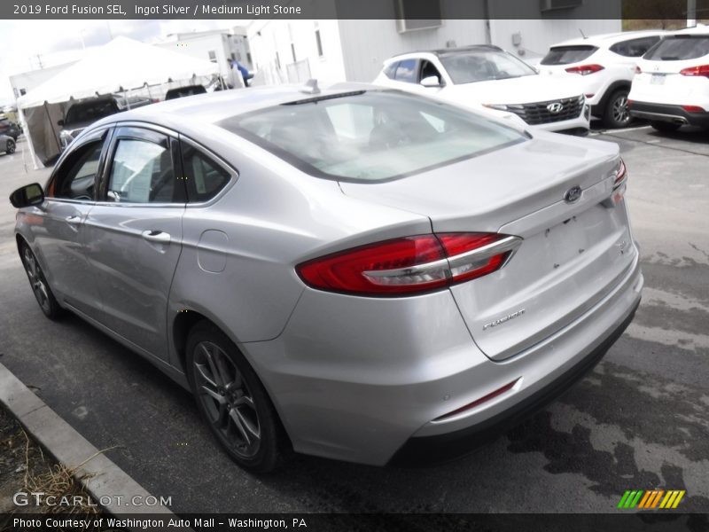 Ingot Silver / Medium Light Stone 2019 Ford Fusion SEL