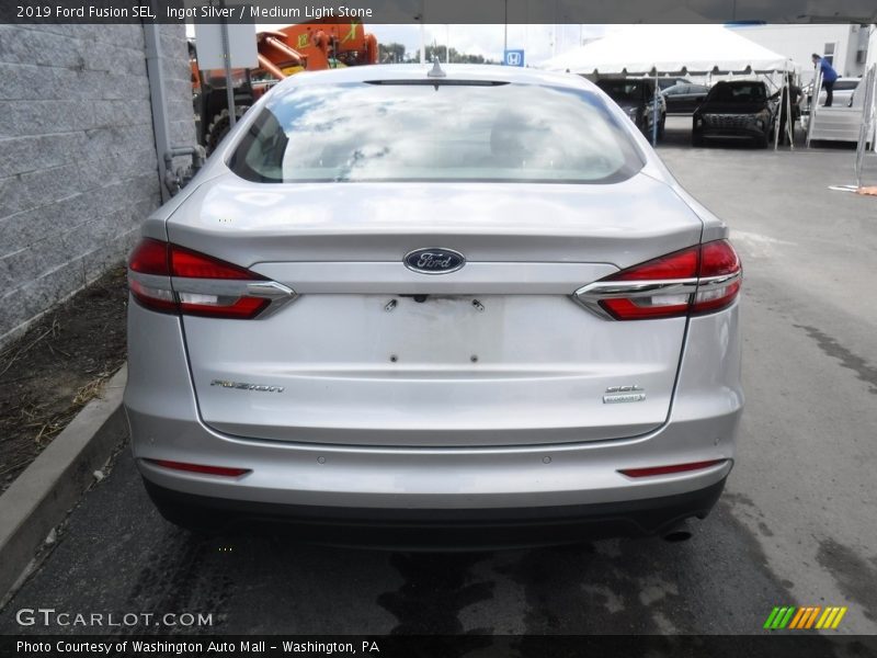 Ingot Silver / Medium Light Stone 2019 Ford Fusion SEL