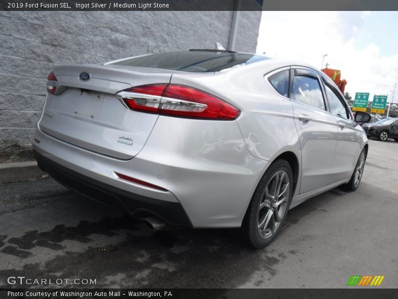 Ingot Silver / Medium Light Stone 2019 Ford Fusion SEL