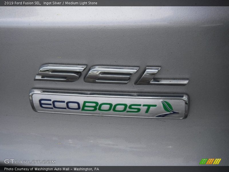 Ingot Silver / Medium Light Stone 2019 Ford Fusion SEL