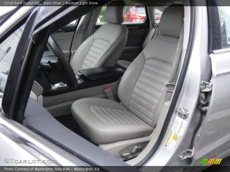 Ingot Silver / Medium Light Stone 2019 Ford Fusion SEL