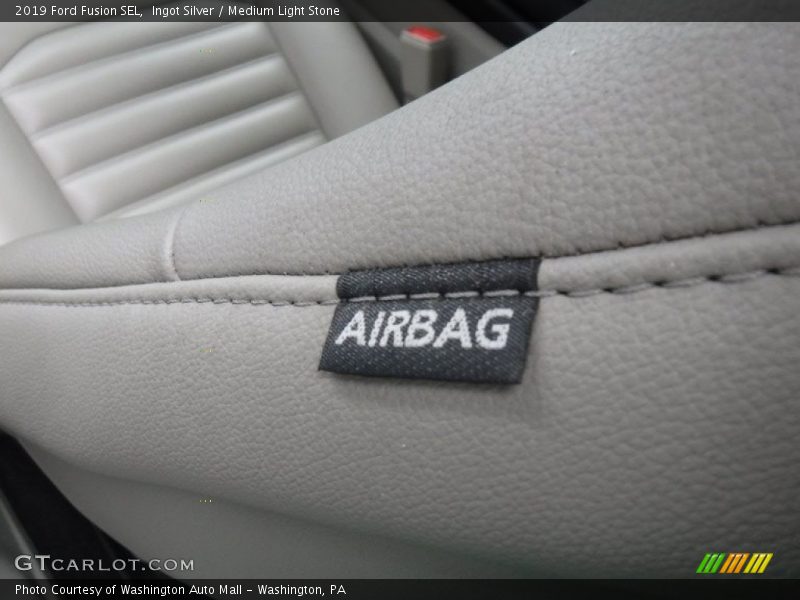 Ingot Silver / Medium Light Stone 2019 Ford Fusion SEL