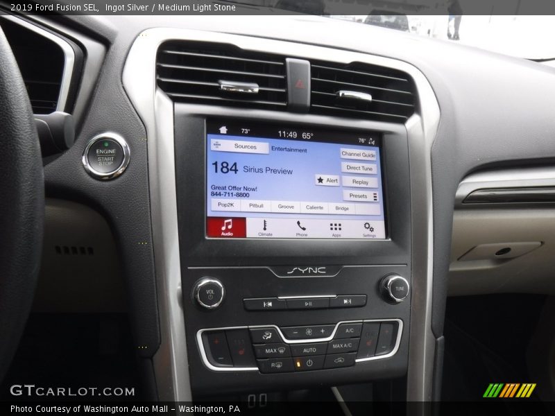 Ingot Silver / Medium Light Stone 2019 Ford Fusion SEL