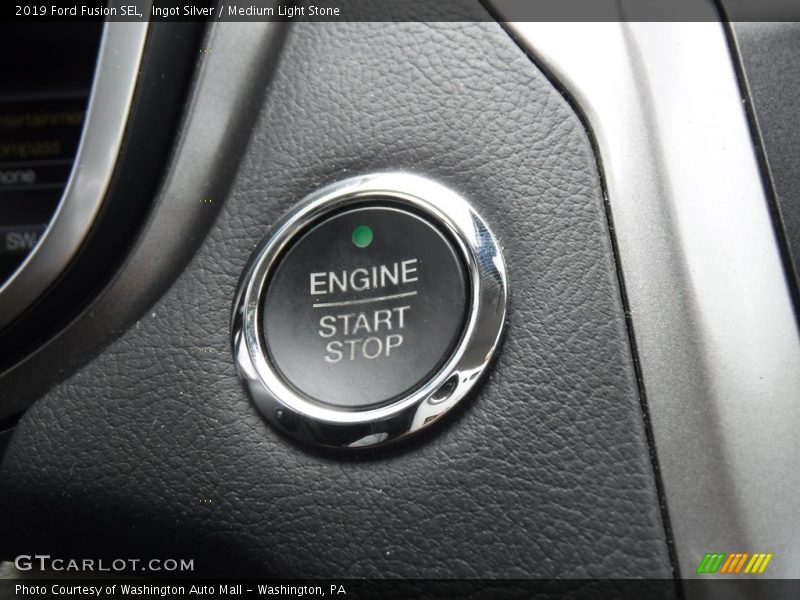 Ingot Silver / Medium Light Stone 2019 Ford Fusion SEL