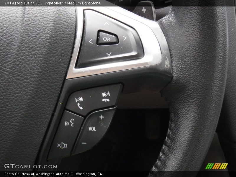 Ingot Silver / Medium Light Stone 2019 Ford Fusion SEL