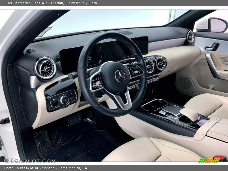 Polar White / Black 2020 Mercedes-Benz A 220 Sedan