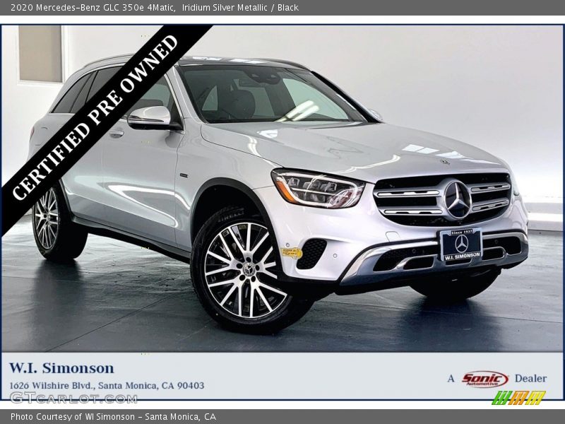 Iridium Silver Metallic / Black 2020 Mercedes-Benz GLC 350e 4Matic