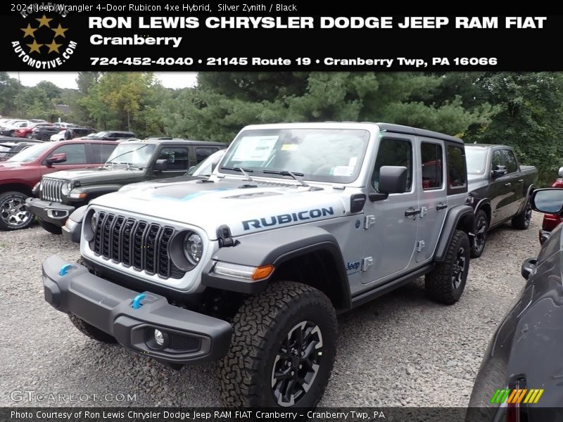 Silver Zynith / Black 2024 Jeep Wrangler 4-Door Rubicon 4xe Hybrid