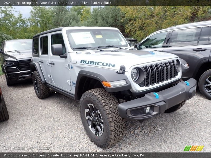 Silver Zynith / Black 2024 Jeep Wrangler 4-Door Rubicon 4xe Hybrid