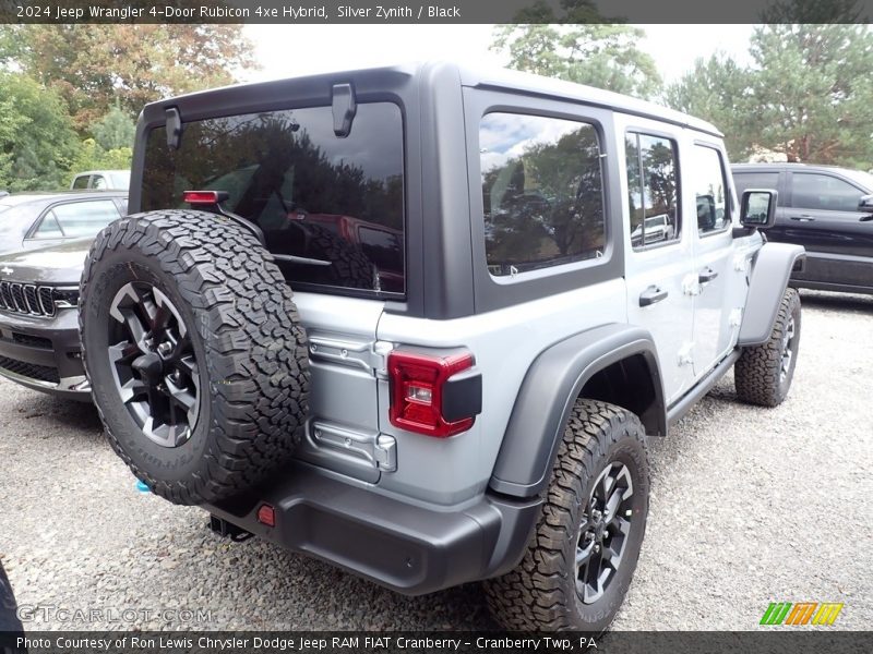 Silver Zynith / Black 2024 Jeep Wrangler 4-Door Rubicon 4xe Hybrid