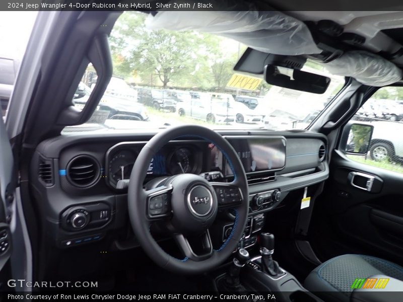 Silver Zynith / Black 2024 Jeep Wrangler 4-Door Rubicon 4xe Hybrid
