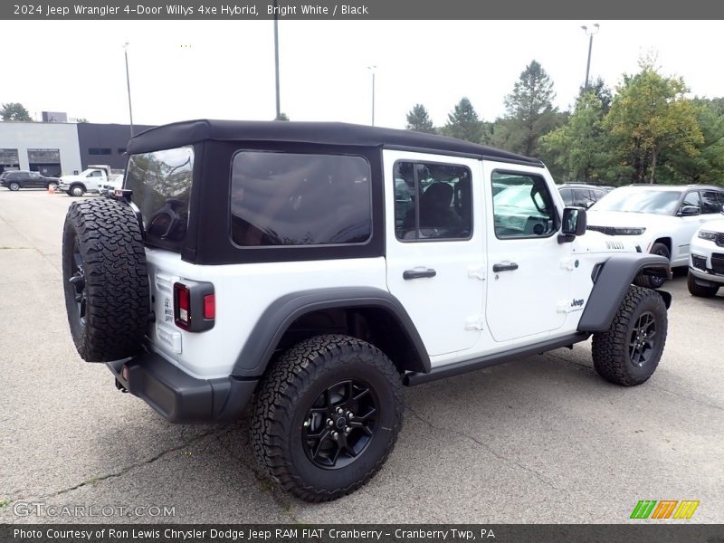 Bright White / Black 2024 Jeep Wrangler 4-Door Willys 4xe Hybrid