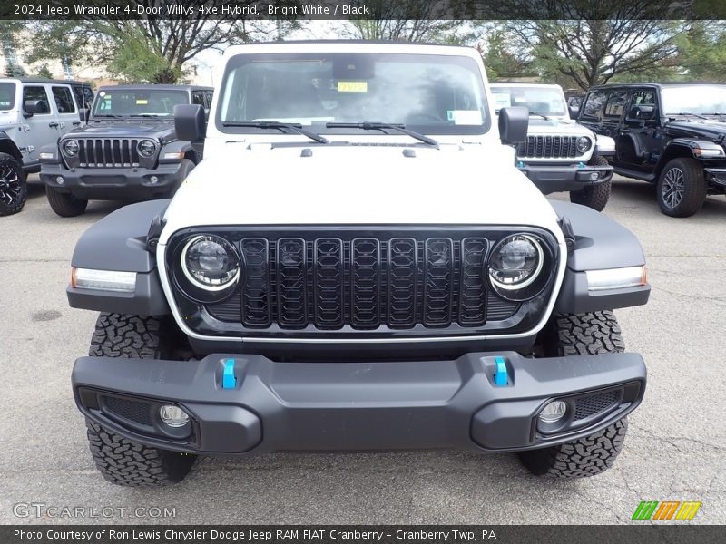 Bright White / Black 2024 Jeep Wrangler 4-Door Willys 4xe Hybrid