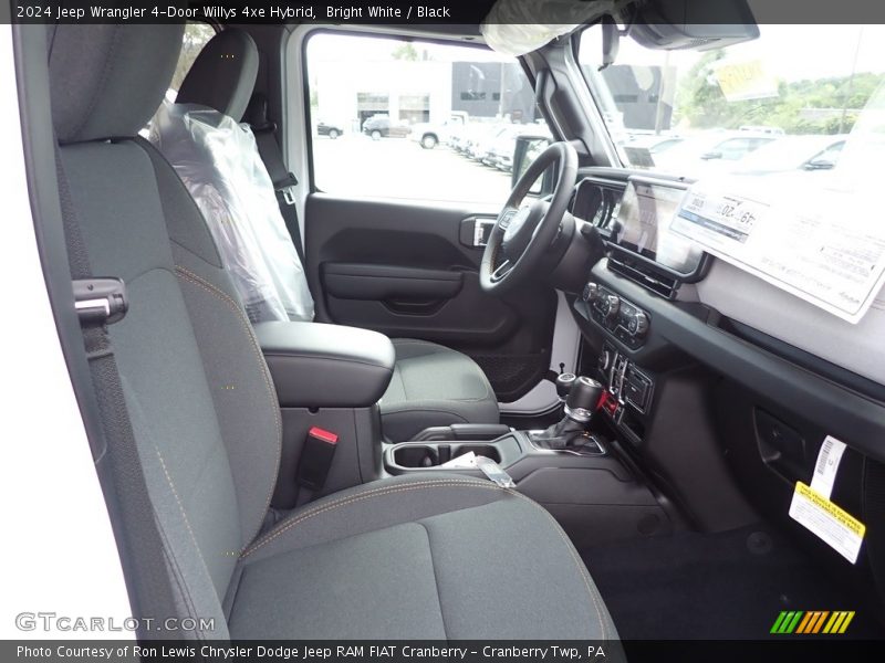 Bright White / Black 2024 Jeep Wrangler 4-Door Willys 4xe Hybrid