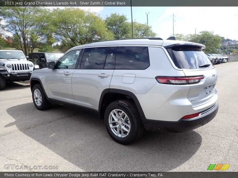 Silver Zynith / Global Black 2023 Jeep Grand Cherokee L Laredo 4x4