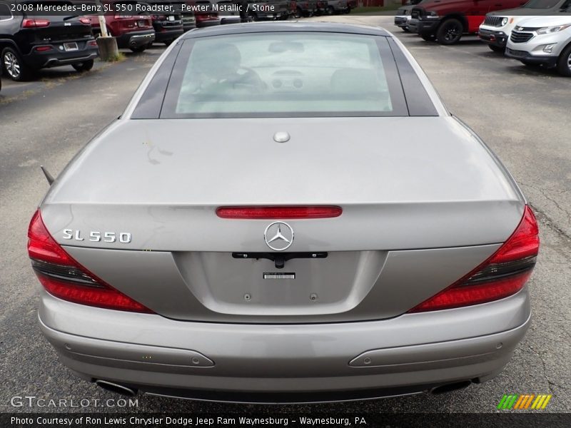 Pewter Metallic / Stone 2008 Mercedes-Benz SL 550 Roadster