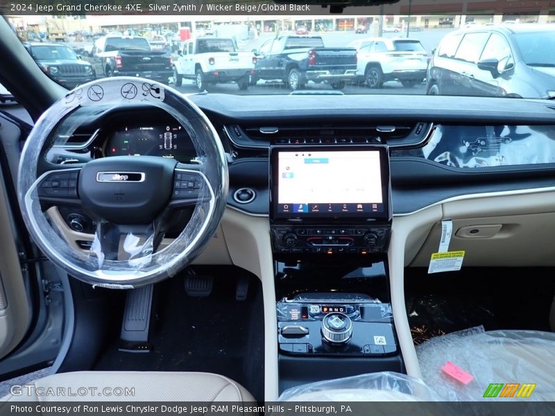 Silver Zynith / Wicker Beige/Global Black 2024 Jeep Grand Cherokee 4XE