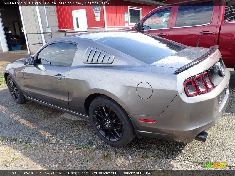 Sterling Gray / Charcoal Black 2014 Ford Mustang V6 Coupe