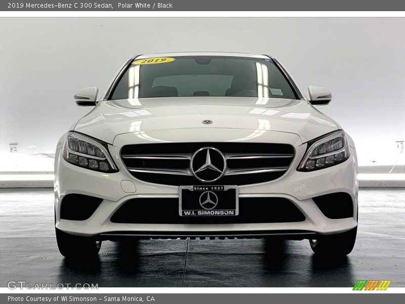 Polar White / Black 2019 Mercedes-Benz C 300 Sedan
