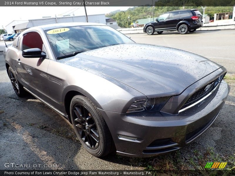 Sterling Gray / Charcoal Black 2014 Ford Mustang V6 Coupe