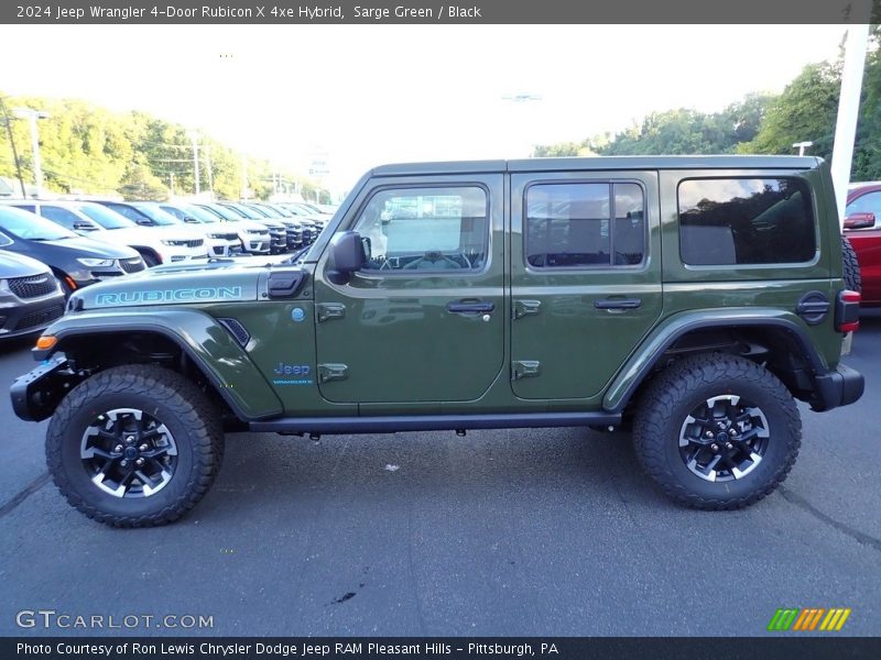 Sarge Green / Black 2024 Jeep Wrangler 4-Door Rubicon X 4xe Hybrid