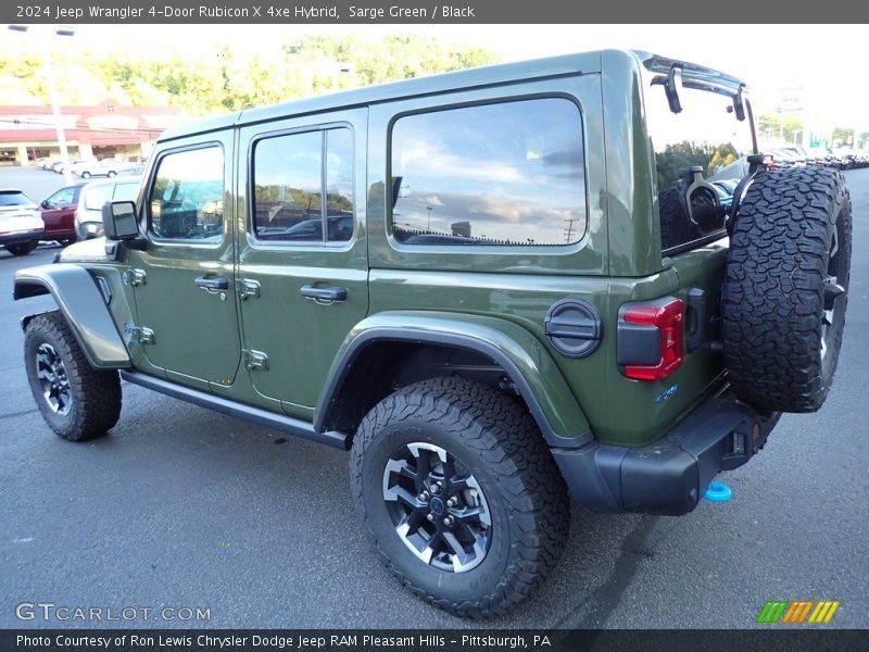 Sarge Green / Black 2024 Jeep Wrangler 4-Door Rubicon X 4xe Hybrid