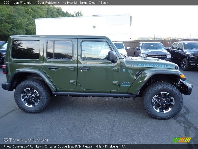 Sarge Green / Black 2024 Jeep Wrangler 4-Door Rubicon X 4xe Hybrid