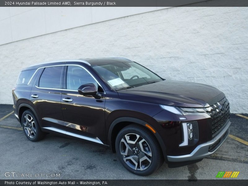 Sierra Burgundy / Black 2024 Hyundai Palisade Limited AWD