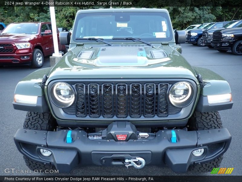 Sarge Green / Black 2024 Jeep Wrangler 4-Door Rubicon X 4xe Hybrid