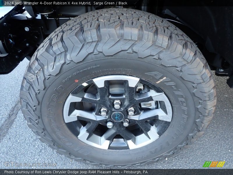 Sarge Green / Black 2024 Jeep Wrangler 4-Door Rubicon X 4xe Hybrid