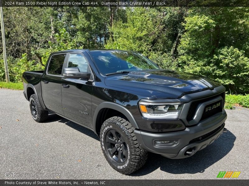 Front 3/4 View of 2024 1500 Rebel Night Edition Crew Cab 4x4