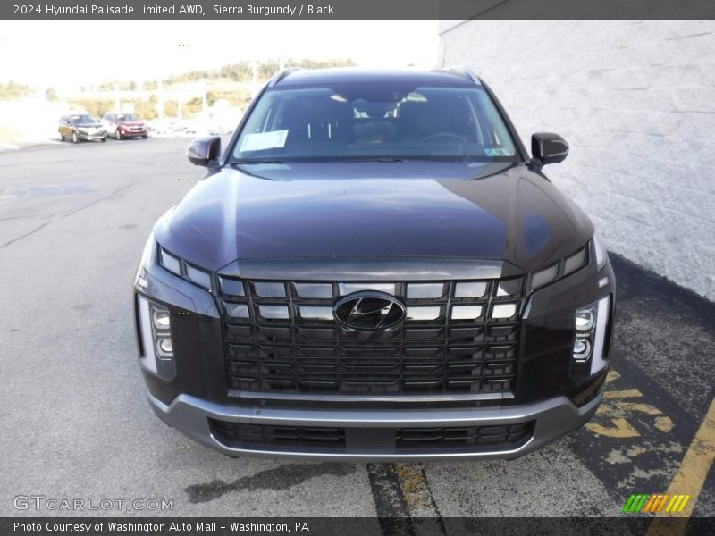 Sierra Burgundy / Black 2024 Hyundai Palisade Limited AWD