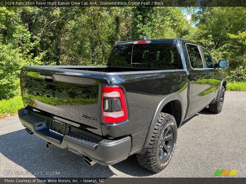 Diamond Black Crystal Pearl / Black 2024 Ram 1500 Rebel Night Edition Crew Cab 4x4